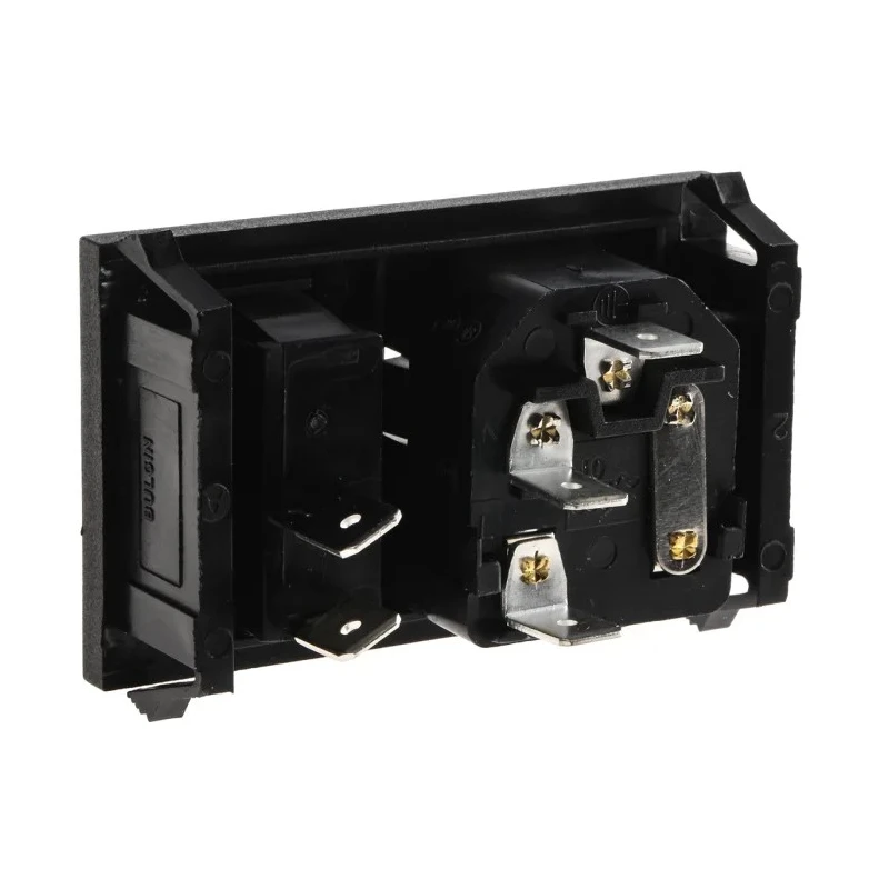 Bulgin C14 Horizontal Snap-in IEC Connector 250V 10A Fuse Size 5 x 20 mm BZH01/Z0000/01