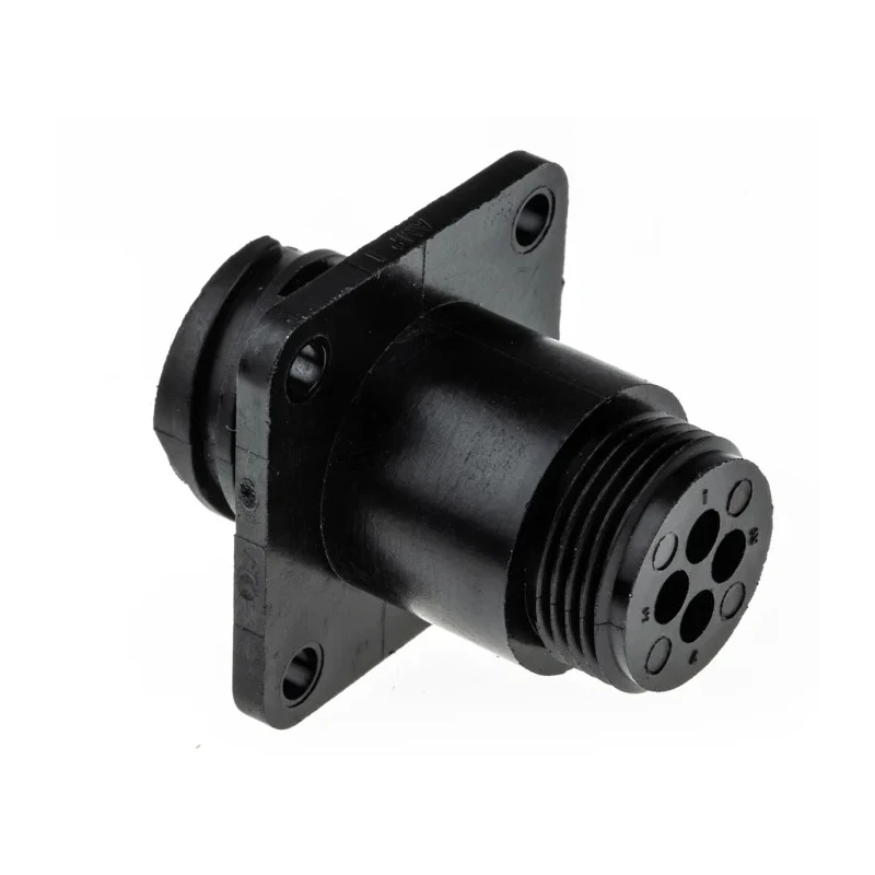 TE Connectivity Circular Connector 4 Contacts Panel Mount Socket Male CPC Series 600V 11mm 206061-2