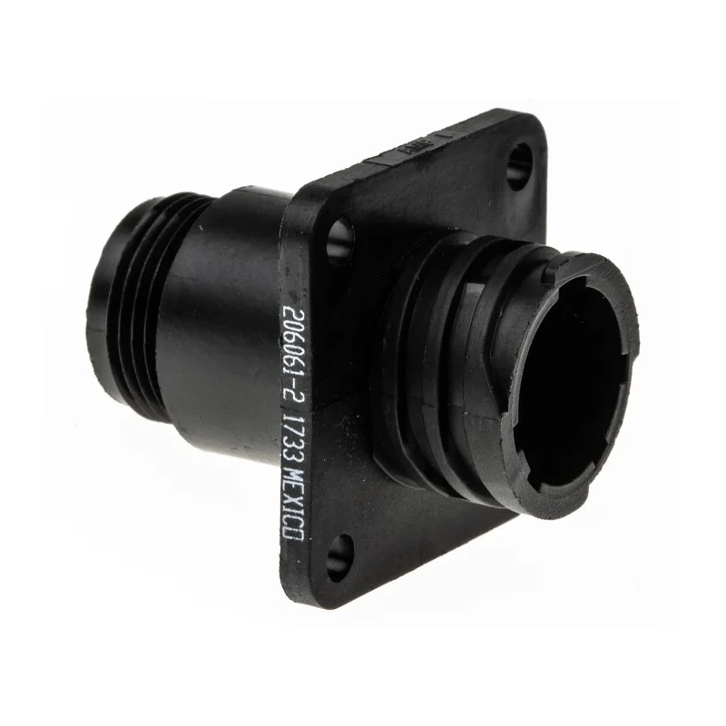 TE Connectivity Circular Connector 4 Contacts Panel Mount Socket Male CPC Series 600V 11mm 206061-2