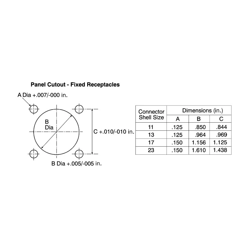 TE Connectivity Circular Connector 4 Contacts Panel Mount Socket Male CPC Series 600V 11mm 206061-2