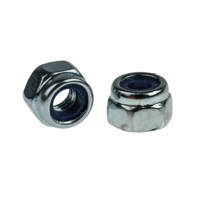 RS PRO Bright Zinc Steel Locknut Nylon Insert Size M4 Width 7mm Overall Height 2.90mm DIN 985 233-4349