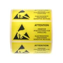 RND RS PRO Yellow Paper ESD Label Attention Observe Precautions for Handling Electrostatic Discharge Sensitive 211-1225