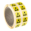 RS PRO Yellow Paper ESD Label Anti-Static ESD Text 12 mm x 12 mm 211-1231