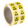 RS PRO Yellow Paper ESD Label Anti-Static ESD Text 12 mm x 12 mm 211-1231