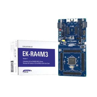 Renesas Electronics Evaluation Kit for RA4M3 MCU Group 12 Bit ADC Microcontroller Evaluation Kit RTK7EKA4M3S00001BE