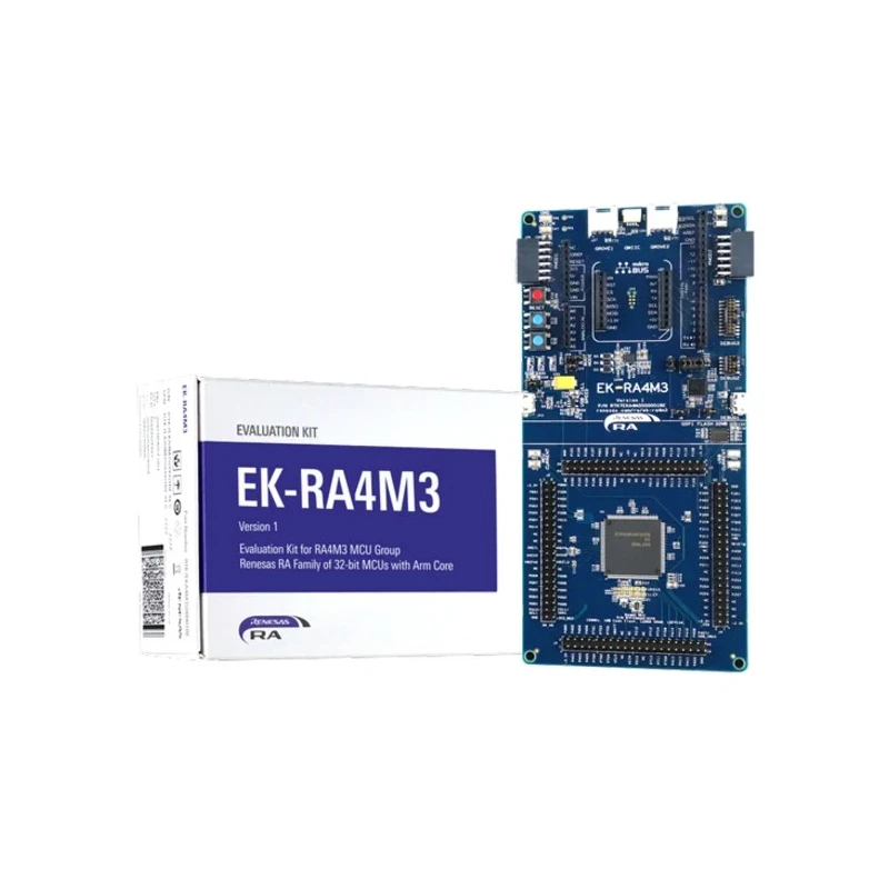 Renesas Electronics Evaluation Kit for RA4M3 MCU Group 12 Bit ADC Microcontroller Evaluation Kit RTK7EKA4M3S00001BE