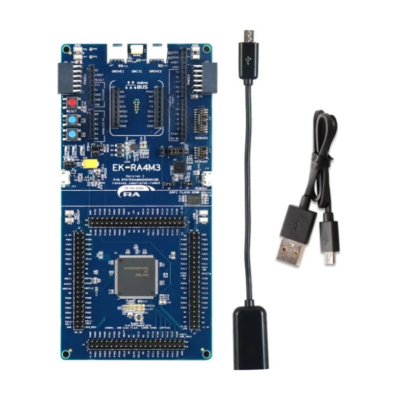 Renesas Electronics Evaluation Kit for RA4M3 MCU Group 12 Bit ADC Microcontroller Evaluation Kit RTK7EKA4M3S00001BE