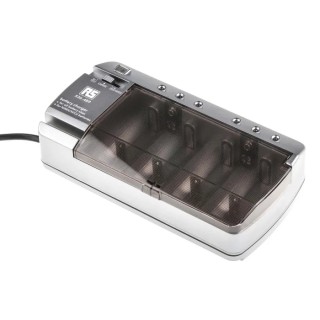 Panasonic RS PRO Multi Battery Charger for NiMH and NiCd 1.2V and 9V Batteries, 120mA Maximum Charge Current, EU UK 536-489