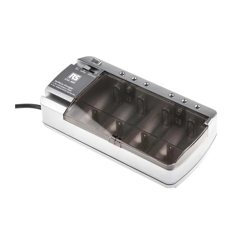 Panasonic RS PRO Multi Battery Charger for NiMH and NiCd 1.2V and 9V Batteries, 120mA Maximum Charge Current, EU UK 536-489