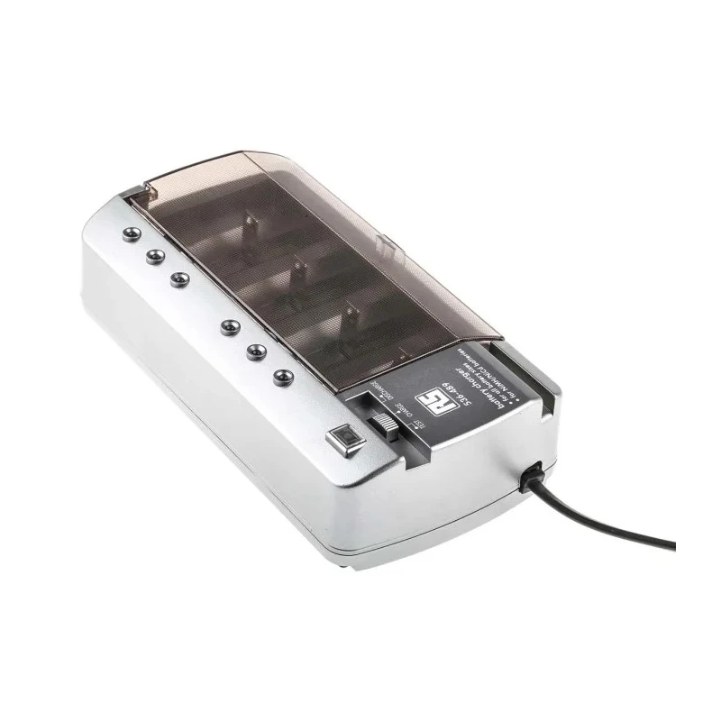 Panasonic RS PRO Multi Battery Charger for NiMH and NiCd 1.2V and 9V Batteries, 120mA Maximum Charge Current, EU UK 536-489