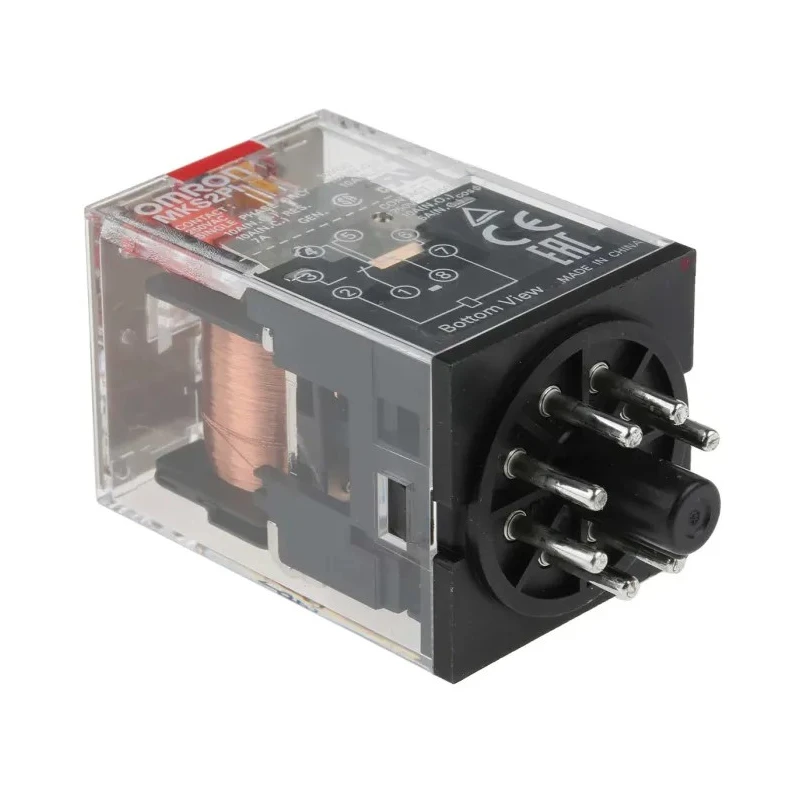 Omron Power Relay DPDT 230V AC Coil 10A Switching Current Plug-In MKS2PI 230VAC