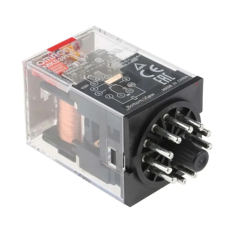 Omron PCB Mount Power Relay, 110V AC Coil Voltage, 10A Switching Current, 3PDT Contact Configuration MKS3PI-5 110VAC