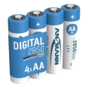 Ansmann Nickel Metal Hydride Rechargeable AA Battery 1.2 V 2.85 Ah Pack of 4 5035092