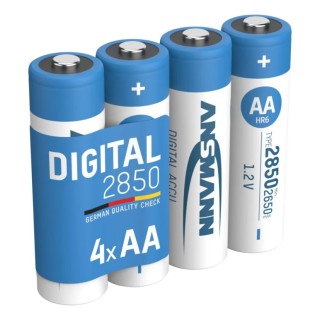 Ansmann Nickel Metal Hydride Rechargeable AA Battery 1.2 V 2.85 Ah Pack of 4 5035092