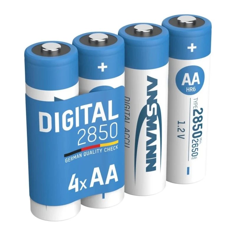 Ansmann Nickel Metal Hydride Rechargeable AA Battery 1.2 V 2.85 Ah Pack of 4 5035092