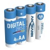Ansmann Nickel Metal Hydride Rechargeable AA Battery 1.2 V 2.85 Ah Pack of 4 5035092
