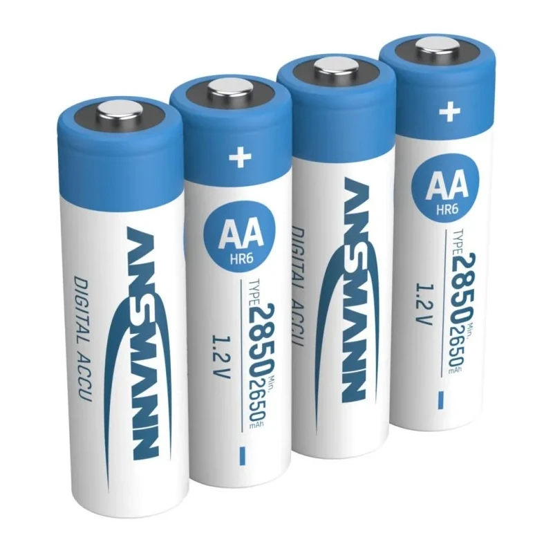 Ansmann Nickel Metal Hydride Rechargeable AA Battery 1.2 V 2.85 Ah Pack of 4 5035092