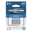Ansmann Nickel Metal Hydride Rechargeable AA Battery 1.2 V 2.85 Ah Pack of 4 5035092