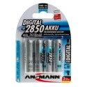 Ansmann Nickel Metal Hydride Rechargeable AA Battery 1.2 V 2.85 Ah Pack of 4 5035092