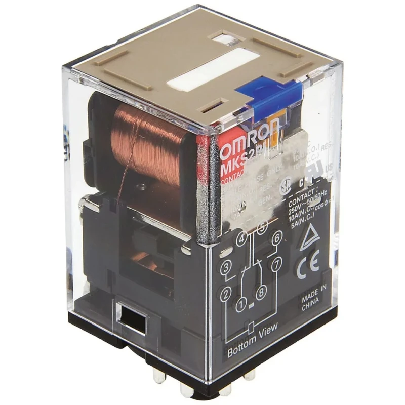 Omron Power Relay 24V DC Coil 10A Switching Current DPDT MKS2PI 24VDC