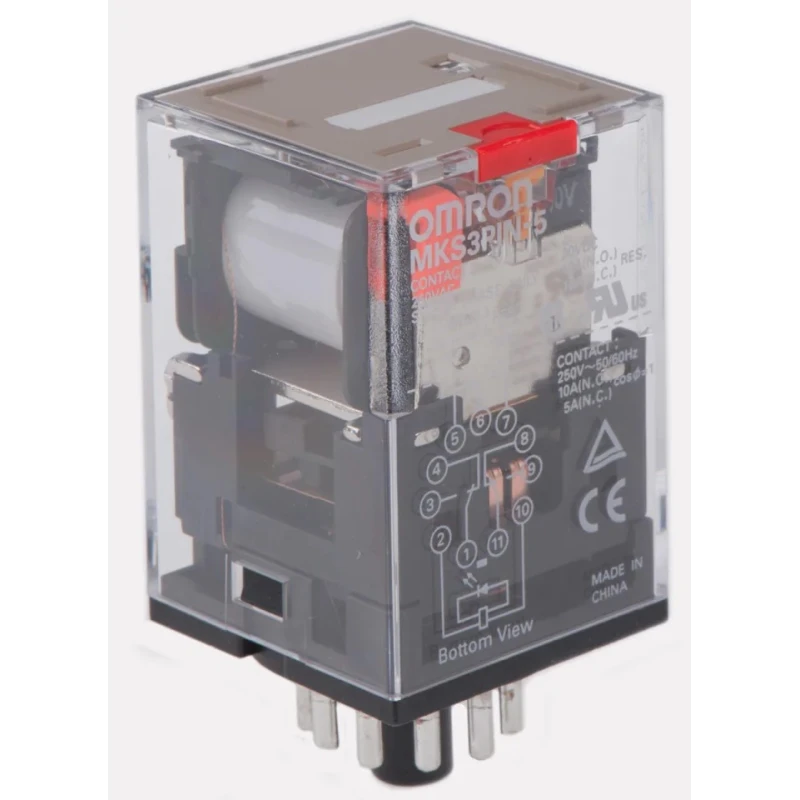 Omron PCB Power Relay 110V AC Coil, 10A Switching Current, 3PDT Contact Configuration MKS3PIN-5 110VAC