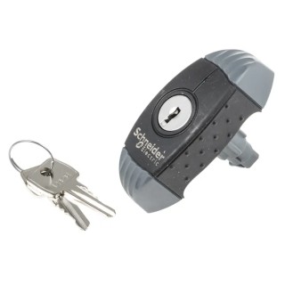 Schneider Electric Grey and Black Polyamide T-Handle Locking Handle NSYAEDL1242S3D