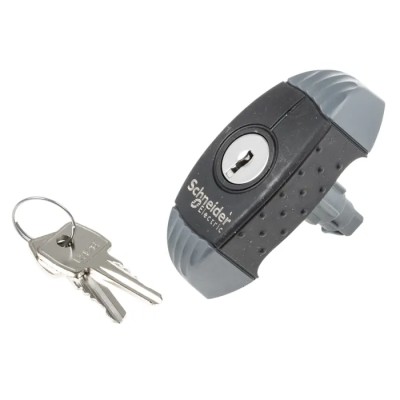 Schneider Electric Grey and Black Polyamide T-Handle Locking Handle NSYAEDL1242S3D