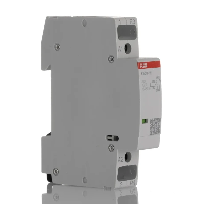 ABB ESB20 Safety Contactor, 230V AC Coil, 2-Pole, 20 A, 4.6 kW Power Rating, 1 NO/1 NC, 250V Contact Voltage ESB20