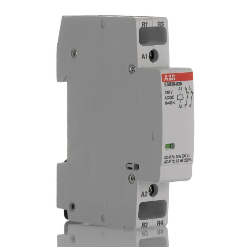 ABB ESB20 Safety Contactor 2-Pole 20A 4.6 kW 230V AC Coil 2 NC 250V ESB20