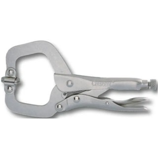Crescent Locking Plier, Alloy Steel, Nickel Plated, Cushion Grip Handle, 152mm Overall Length C6CCSV