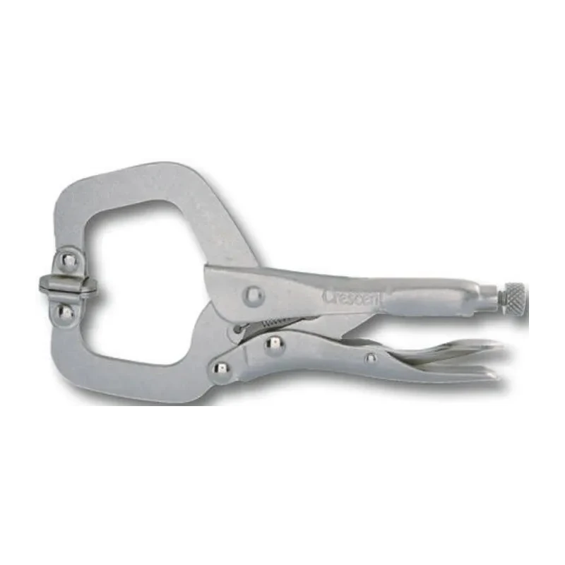 Crescent Locking Plier, Alloy Steel, Nickel Plated, Cushion Grip Handle, 152mm Overall Length C6CCSV