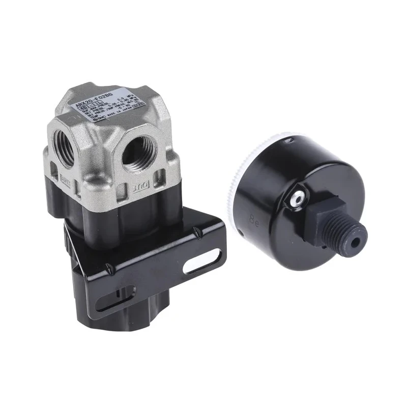SMC Pneumatic Regulator G 1/4, 0.05 to 0.85 MPa Adjustable Outlet Pressure, 60 L/min Flow Rate ARX20