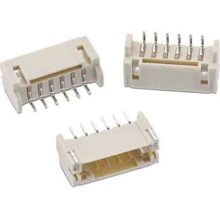 Wurth Elektronik WR-WTB Series Right Angle Surface PCB Header, 6 Contacts, 2 mm Pitch, 1 Row, Shrouded 620106131822