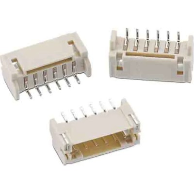 Wurth Elektronik WR-WTB Series Right Angle Surface PCB Header, 6 Contacts, 2 mm Pitch, 1 Row, Shrouded 620106131822