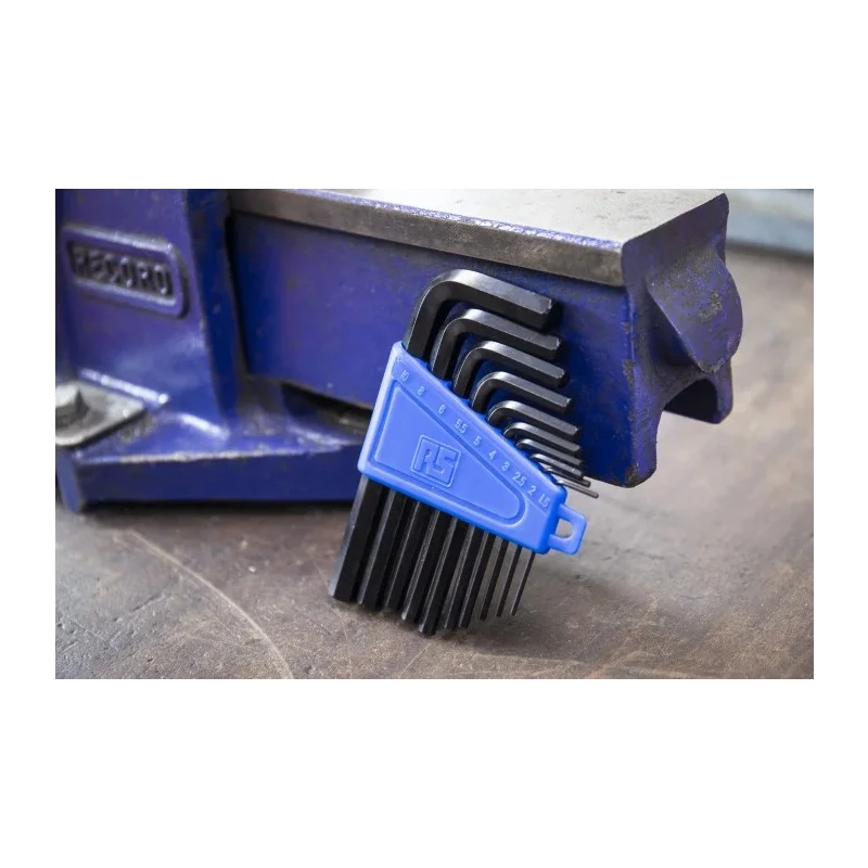 RS PRO 10 Piece L Metric Hex Key Set, Hex Size 1.5 to 10 mm 537-748