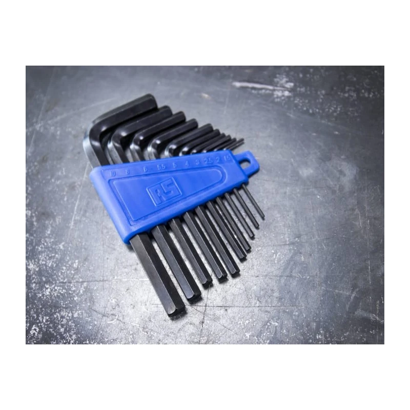 RS PRO 10 Piece L Metric Hex Key Set, Hex Size 1.5 to 10 mm 537-748