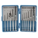 RS PRO Phillips, Slotted Precision Screwdriver Set 11-Piece with Black Phosphate Steel Shafts 537-883