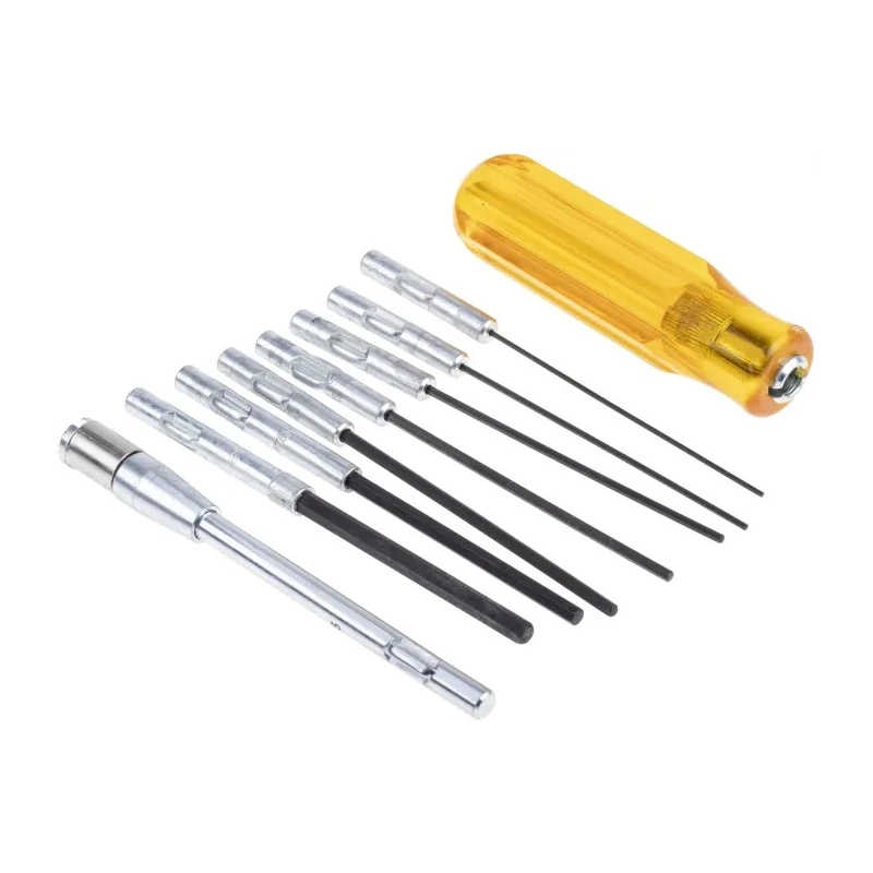 Weller Xcelite Interchangeable Standard Screwdriver Set Hexagon Tip 9-Piece 99PS41MMN