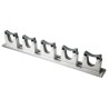 RS PRO Aluminium Flexible Tool Holder Wall Mount Tool Rail with 5 Slots 500mm Length 539-369