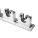 RS PRO Aluminium Flexible Tool Holder Wall Mount Tool Rail with 5 Slots 500mm Length 539-369