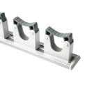 RS PRO Aluminium Flexible Tool Holder Wall Mount Tool Rail with 5 Slots 500mm Length 539-369