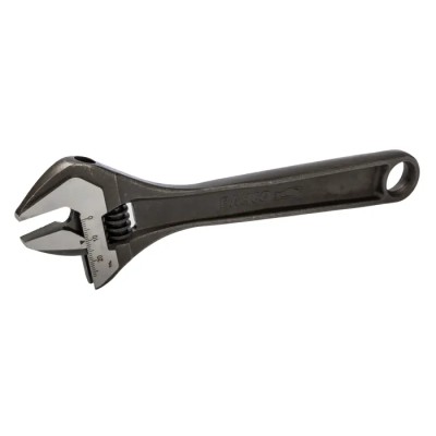 Bahco Adjustable Spanner with 27 mm Jaw Capacity and 205mm Overall Length, Alloy Steel Metal Handle 8071 IP