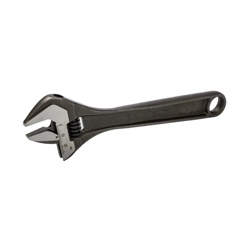 Bahco Adjustable Spanner with 27 mm Jaw Capacity and 205mm Overall Length, Alloy Steel Metal Handle 8071 IP