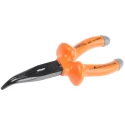 Penta Long Nose Plier Bent Nose 185mm Overall Length 48mm Smooth Jaw Comfort Grip VDE/1000V Approved MS13RS- 185