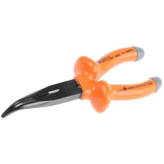Penta Long Nose Plier Bent Nose 185mm Overall Length 48mm Smooth Jaw Comfort Grip VDE/1000V Approved MS13RS- 185