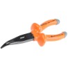 Penta Long Nose Plier Bent Nose 185mm Overall Length 48mm Smooth Jaw Comfort Grip VDE/1000V Approved MS13RS- 185