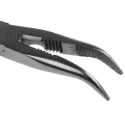 Penta Long Nose Plier Bent Nose 185mm Overall Length 48mm Smooth Jaw Comfort Grip VDE/1000V Approved MS13RS- 185