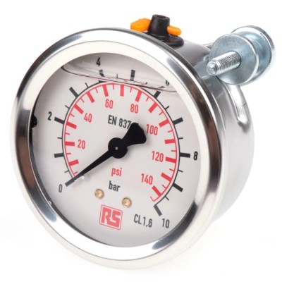WIKA 63 mm G 1/4 Male Pressure Gauge 10 bar 9314195