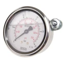 WIKA 63 mm Stainless Steel Case Back Entry Pressure Gauge with G 1/4 Copper Alloy Connection 25 bar 9314196