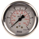 WIKA 63 mm Diameter Stainless Steel Case Back Entry Pressure Gauge G 1/4 Connection 0-100 bar 213.53 46852703